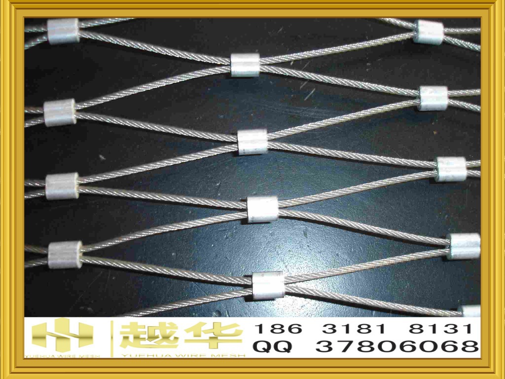 【生产厂家供应柔性钢丝绳网/编织绳网/钢丝绳网/Aviary netting】价格,厂家,图片,金属绳、缆,安平县越华金属丝网制品-